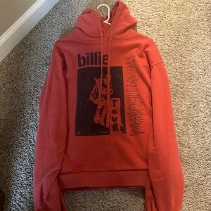 Billie Eilish Graphic Red Hoodie